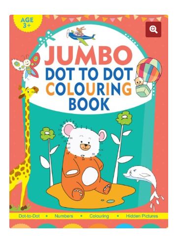 Jumbo Dot-to-Dot Colouring Book 
